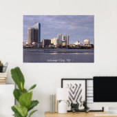 Affiche photo de Atlantic City Skyline (Bureau à domicile)