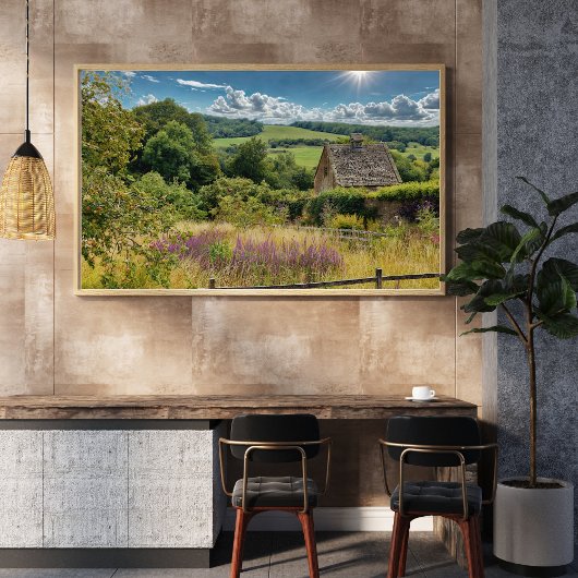 Affiche photo de la campagne anglaise