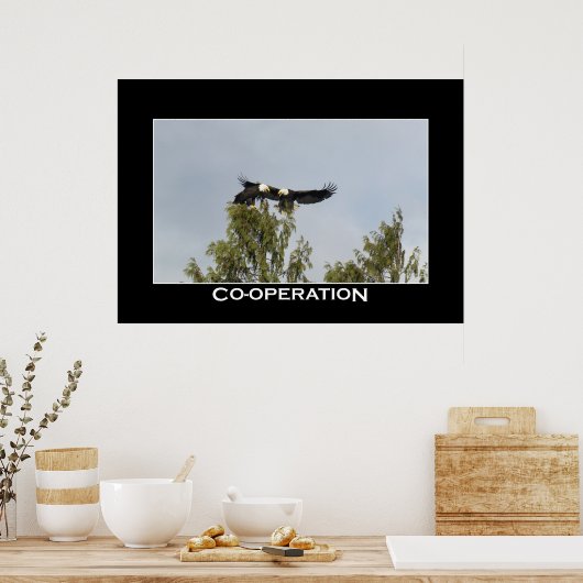 Affiche photo de la COOPÉRATION Bald Eagles (Cuisine)