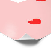 Affiche photo de la Saint-Valentin rose avec des c (Coin)