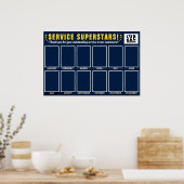 affiche photo de l'employé vedette du mois (Cuisine)