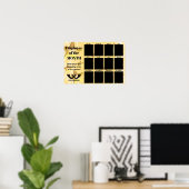 affiche photo de l'employé vedette du mois (Bureau à domicile)