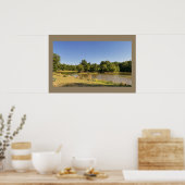 Affiche photo de paysage d'étang (Cuisine)