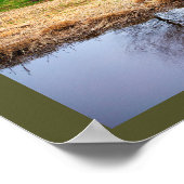 Affiche Photo de Réflexions de Paysage d'Étang (Coin)