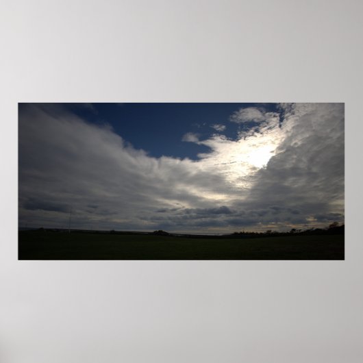 Affiche photo de soleil et nuages (Devant)