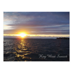 Affiche photo du coucher de soleil à Key West Flor