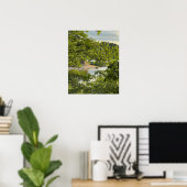 Affiche photo du lac surplombant (Bureau à domicile)