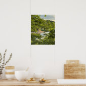 Affiche photo du lac surplombant (Cuisine)