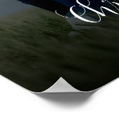 affiche photo du panneau de bienvenue du mariage (Coin)