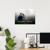 affiche photo du panneau de bienvenue du mariage (Bureau à domicile)