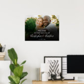 affiche photo du panneau de bienvenue du mariage (Bureau à domicile)