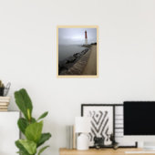 Affiche photo du phare de Barnegat Light (Bureau à domicile)