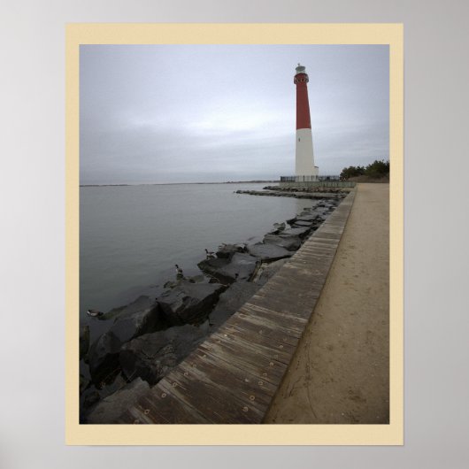 Affiche photo du phare de Barnegat Light (Devant)