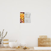 Affiche photo rose jaune déclaration d'amour (Cuisine)