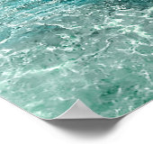 Affiche photographique Turquoise Blue Ocean (Coin)