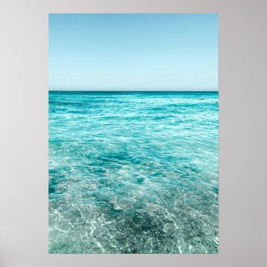 Affiche photographique Turquoise Blue Ocean (Devant)