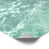 Affiche photographique Turquoise Blue Ocean (Coin)