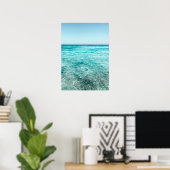 Affiche photographique Turquoise Blue Ocean (Bureau à domicile)