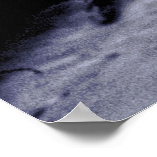 affiche pittoresque de chute d'eau (Coin)