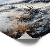 Affiche Pittoresque de la journée d'hiver froide (Coin)