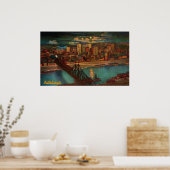 Affiche Pittsburgh By Moonlight (Cuisine)