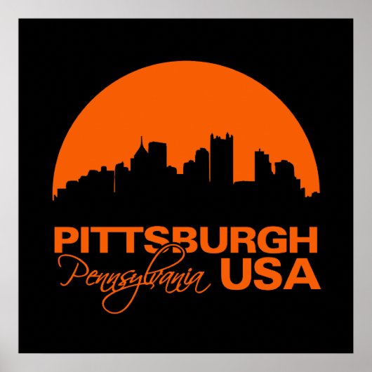Affiche PITTSBURGH - personnaliser (Devant)