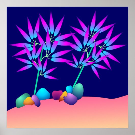 Affiche plante brillante (Devant)