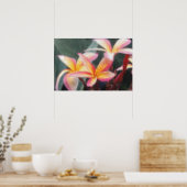 Affiche Plumeria Tropical Hawaïen (Cuisine)