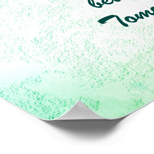 Affiche "plus forte qu'hier" (Coin)