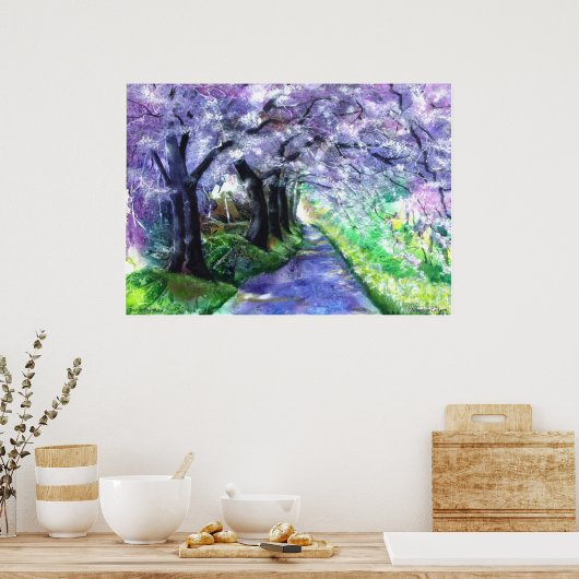 Affiche PMACarlson Purple Pathway (Cuisine)
