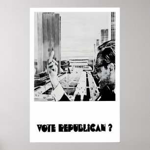 Affiche politique anti-républicaine Votez Républic