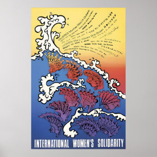 Affiche politique internationale des femmes des an