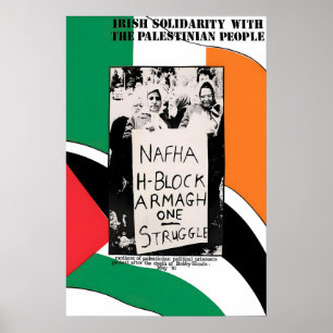Affiche politique Solidarité irlandaise avec le pe