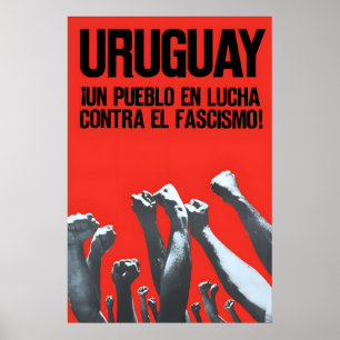 Affiche politique Uruguay Un peuple dans sa lutte