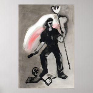 Affiche Pologne soulèvement de Varsovie dessin Rés
