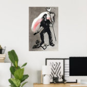 Affiche Pologne soulèvement de Varsovie dessin Rés (Bureau à domicile)