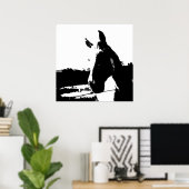 Affiche Pop Art Cheval (Bureau à domicile)