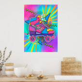 Affiche Pop Art de Roller en Rétrostyle (Cuisine)