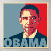 AFFICHE POP ART D'OBAMA (Devant)
