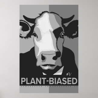 Affiche Pop Art Vache en Noir & Blanc - Plant-Bias