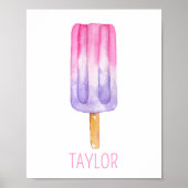 Affiche Popsicle Aquarelle (Devant)