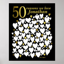 Affiche pour 50e anniversaire - 50 raisons pour le