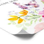 Affiche pour Baby Shower Panneau de bienvenue Papi (Coin)