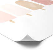 Affiche pour chambre de filles à l'aquarelle rose (Coin)