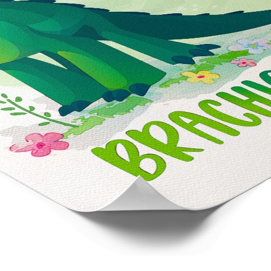 Affiche pour chambre d'enfant Brachiosaure - Impre (Coin)