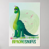 Affiche pour chambre d'enfants Brachiosaure Impres (Devant)