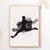 Affiche pour chambre d'enfants de foot Impression 
