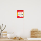 Affiche pour enfants de l'alphabet espagnol Tomate (Cuisine)