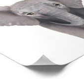 Affiche pour enfants éléphant bébé mignon personna (Coin)