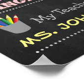 Affiche pour enfants pour le premier jour d'école  (Coin)